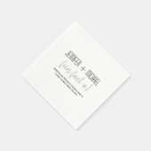 Serviette En Papier Fun Facts Mariage (Coin)