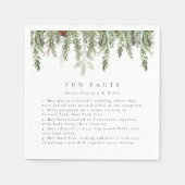 Serviette En Papier Fun Facts Mariage de vacances Personnalisé (Devant)