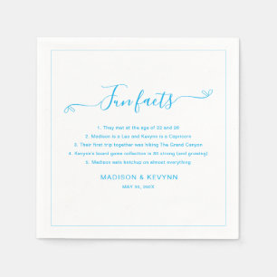 Serviette En Papier Fun Facts Mariage Napkins