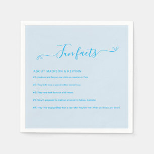 Serviette En Papier Fun Facts Mariage Napkins