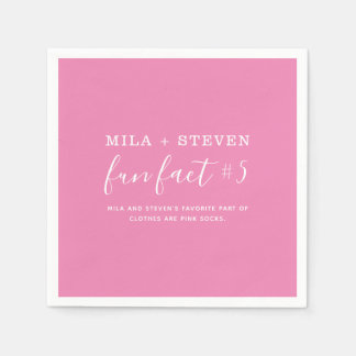 Serviette En Papier Fun Facts Mariage Napkins