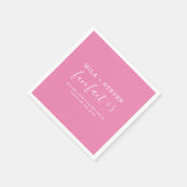 Serviette En Papier Fun Facts Mariage Napkins (Coin)
