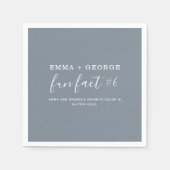 Serviette En Papier Fun Facts Mariage Napkins (Devant)