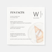 Serviette En Papier Fun Facts Monogramme Citrouille Pie Thanksgiving (Devant)