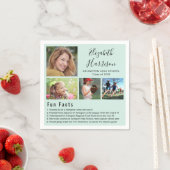 Serviette En Papier Fun Facts Photos Mint Graduation serviettes (En situation)