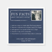 Serviette En Papier Fun Facts serviettes pour mariages & anniversaire (Devant)