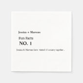 Serviette En Papier Fun fcats mariage, dîner de répétition, douche nup (Devant)