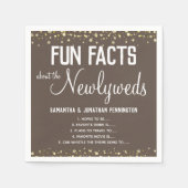 Serviette En Papier Fun Fun Facts Confetti Napkin minimal (Devant)