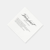 Serviette En Papier Fun Fun Faits Mariage Napkins (Coin)