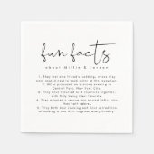 Serviette En Papier Fun Fun Fun Fun Faits Mariage (Devant)