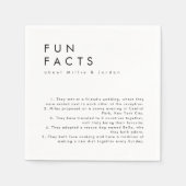 Serviette En Papier Fun Fun Fun Fun Faits Mariage (Devant)