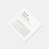 Serviette En Papier Fun Fun Fun Fun Faits Mariage (Coin)