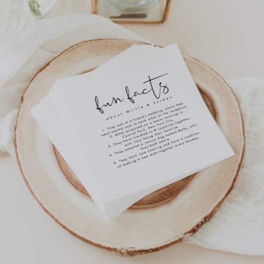 Serviette En Papier Fun Fun Fun Fun Faits Mariage