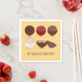 Serviette En Papier Fun Hot Chocolat Bomb Party (En situation)