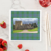 Serviette En Papier Fun Irvine/Irving Clan's Drum Castle Tartan (En situation)