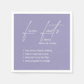 Serviette En Papier Fun Mariage de lavande faits (Devant)