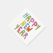 Serviette En Papier Fun Moderne Bonne Année | Vacances (Coin)
