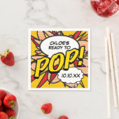 Serviette En Papier Fun Moderne Prêt à POP Baby shower (En situation)