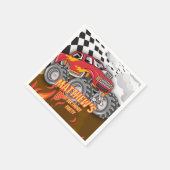 Serviette En Papier Fun Monster Truck Birthday (Coin)