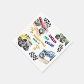 Serviette En Papier Fun Monster Trucks Birthday Party (Coin)