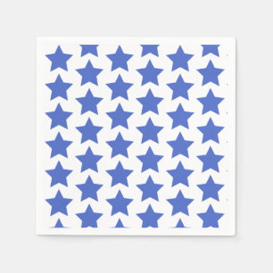 Serviette En Papier Fun Navy Blue Stars Papier Motif Napkins