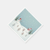 Serviette En Papier Fun party et repas avec snowman (Coin)