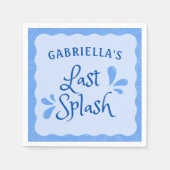 Serviette En Papier Fun Personnalisé "Dernier Splash" Bachelorette Par (Devant)