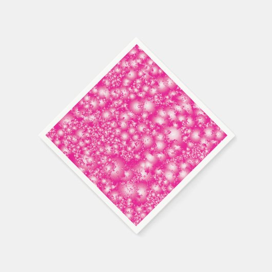 Serviette En Papier Fun PINK Abstrait Encre Super motif (Coin)
