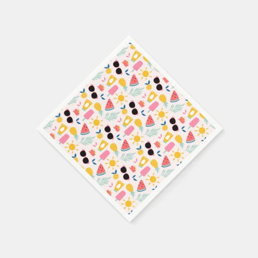 Serviette En Papier Fun Pool d'été (Coin)