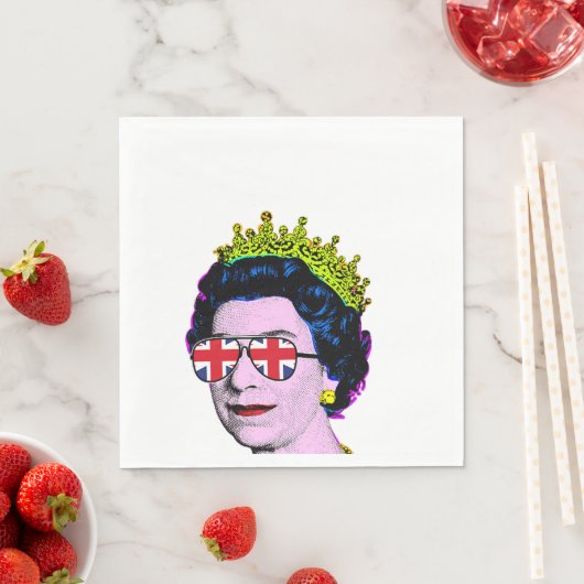 Serviette En Papier Fun Pop art moderne HM Queen Napkins (En situation)