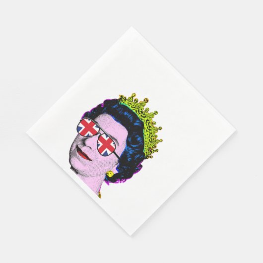 Serviette En Papier Fun Pop art moderne HM Queen Napkins (Coin)