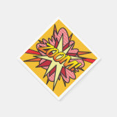 Serviette En Papier Fun Retro Bande Dessinée ZOOM (Coin)