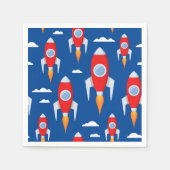 Serviette En Papier Fun Rocket de vaisseau spatial (Devant)