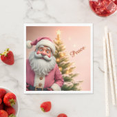 Serviette En Papier Fun Santa Claus Holiday Themed (En situation)