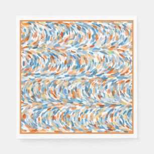 Serviette En Papier Fun Summer Colors Peinture Splatter Art Motif