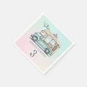 Serviette En Papier Fun Summer Ice Cream Truck Birthday Party Plate (Coin)