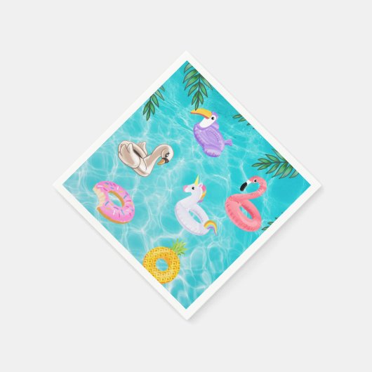 Serviette En Papier Fun Summer Pool Party (Coin)