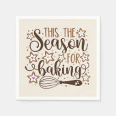 Serviette En Papier Fun 'Tis Season for Baking Design (Devant)