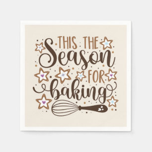 Serviette En Papier Fun 'Tis Season for Baking Design