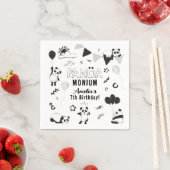 Serviette En Papier Fun Unisex Panda-Monium Anniversaire de enfant Par (En situation)