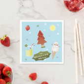 Serviette En Papier Fun Watermelon Noël en juillet BBQ Party Napkins (En situation)