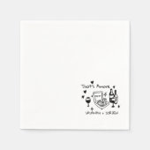 Serviette En Papier Fun Wedding ,Whimsical Font & Italian Vibes (Devant)