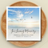 Serviette En Papier Funérailles commémoratives de l'océan