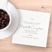 Serviette En Papier Funérailles commémoratives Moderne Simple Élégant 