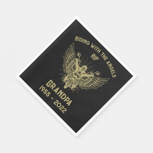 Serviette En Papier Funérailles de moto en mémoire (Coin)