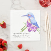 Serviette En Papier Funérailles en mémoire d'amour (En situation)