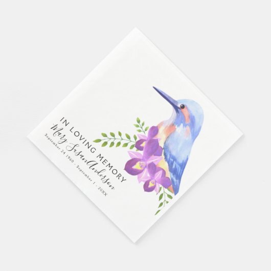 Serviette En Papier Funérailles en mémoire d'amour (Coin)