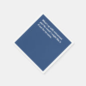 Serviette En Papier Funky Christmas Pie Poem Bold Blue (Coin)