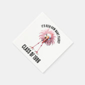 Serviette En Papier Funky Custom Flamant rose School Class Réunion (Coin)