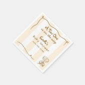 Serviette En Papier Funky Retro Doodle Espresso Martini Baby shower (Coin)
